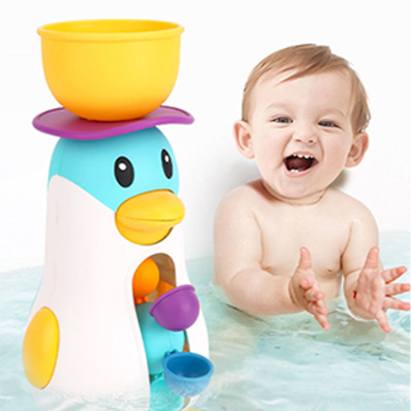 Children's Penguin Waterwheel Bath Toys TS2802 Default Title Official Toyss Merch