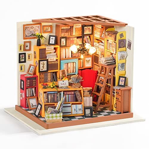 Dollhouse Kit Miniature DIY Library House Kits Best Birthday Gifts for Teens TS2802 Default Title Official Toyss Merch