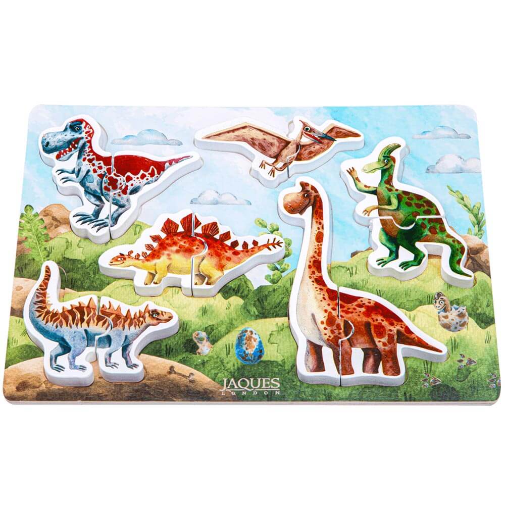 Wooden Dinosaur Puzzle - Kid's Puzzle Board PM1108 base Official JT Merch